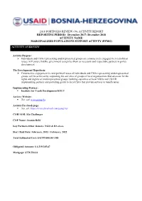 Marginalized Populations Support Activty (Ppmg)