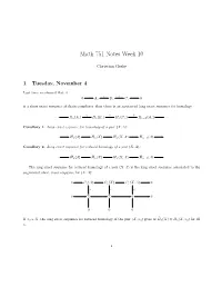 Math 751 Notes Week 10