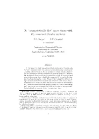 On “Asymptotically Flat” Space–Times with G2–Invariant Cauchy Surfaces