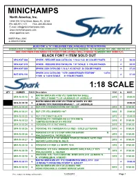 Price List Spark Fall 2010