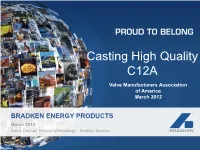 Casting High Quality C12A