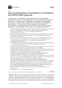 From Understanding to Sustainable Use of Peatlands: the WETSCAPES Approach