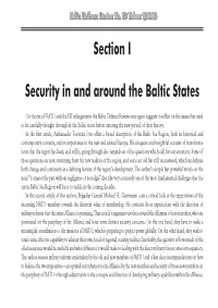 Section I Security in and Around the Baltic States