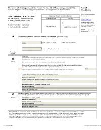 Statement of Account