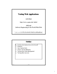 Testing Web Applications