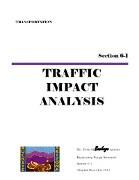Traffic Impact Analysis