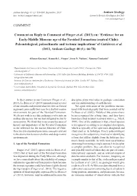 COMMENT Comment on Reply to Comment of Finger Et Al. (2013) On