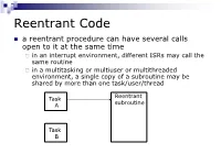 Reentrant Code
