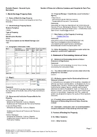 1. World Heritage Property Data 2. Statement of Outstanding Universal