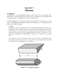Appendix F Volume