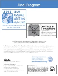 Final Program