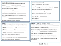 Quiz 8 – Feb 5 STATION 5 Identify the Genus of Each a ______B ______C ______
