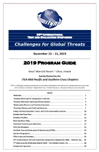 2019 Program Guide