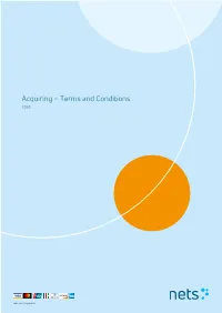 Acquiring – Terms and Conditions 2020