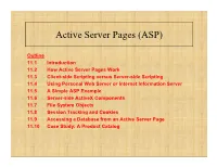 Active Server Pages (ASP)