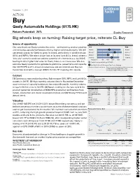 Big Wheels Keep on Turning: Raising Target Price, Reiterate CL-Buy