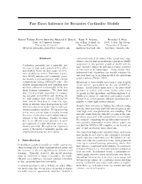 Fast Exact Inference for Recursive Cardinality Models