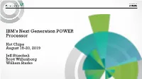 IBM's Next Generation POWER Processor