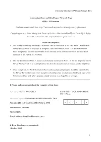 Information Sheet on EAA Flyway Network Sites