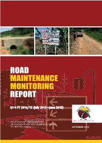 Road Maintenance Monitoring Report