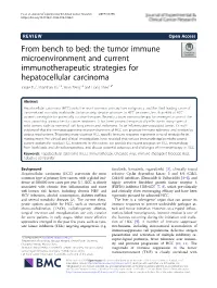 From Bench to Bed: the Tumor Immune Microenvironment and Current