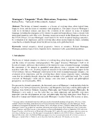 Montague's PTQ: Synthese Language Library