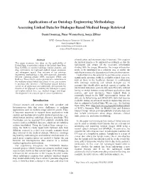 Applications of an Ontology Engineering Methodology Accessing Linked Data for Dialogue-Based Medical Image Retrieval