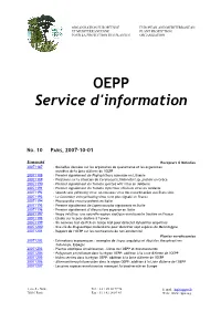 EPPO Reporting Service