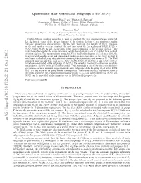 Quaternionic Root Systems and Subgroups of the $ Aut (F {4}) $