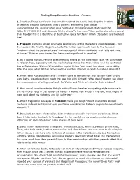 Reading Group Discussion Questions—Freedom