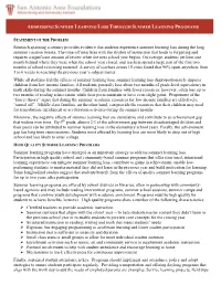 Addressing Summer Learning Loss Through Summer Learning Programs