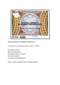 Digital Library in Finnish Universities