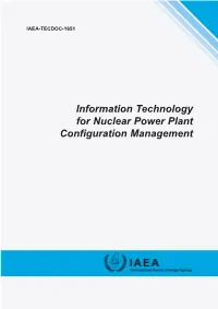 Information Technology for Nuclear Power Plant Configuration Management