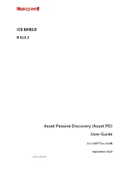 Passive Asset Discovery User Guide