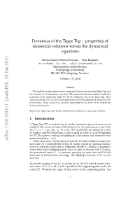 Properties of Numerical Solutions Versus the Dynamical Equations