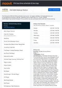 816 Bus Time Schedule & Line Route
