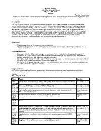 Activity Outline 2021 FDA Science Forum May 26