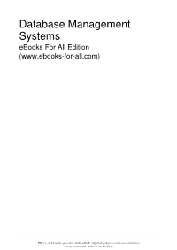 Database Management Systems Ebooks for All Edition (