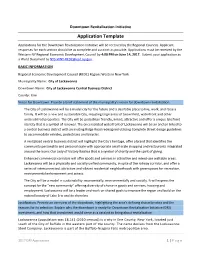 Downtown Revitalization Initiative Application Template