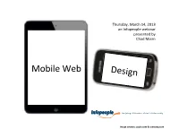 Mobile Web Design