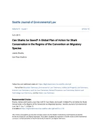 Can Sharks Be Saved? a Global Plan of Action for Shark Conservation in the Regime of the Convention on Migratory Species