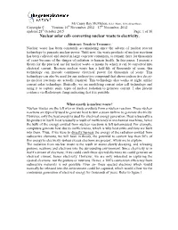 Converting Nuclear Waste to Electricity