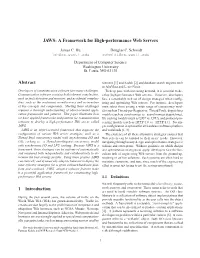 JAWS: a Framework for High-Performance Web Servers