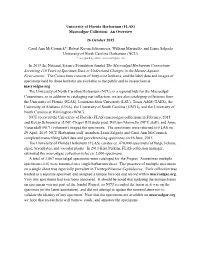 University of Florida Herbarium (FLAS) Macroalgae Collection: an Overview