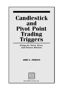 Candlestick and Pivot Point Trading Triggers