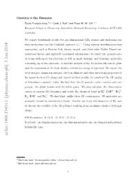 Chemistry in One Dimension Pierre-Fran¸Coisloos,1, A) Caleb J