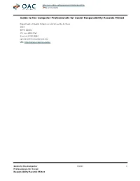 Computer Professionals for Social Responsibility Records M1633