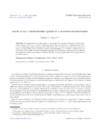 Fluid M/M/1 Catastrophic Queue in a Random Environment
