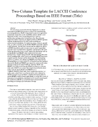 IEEE Conference Paper Template