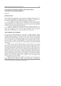 Managing the Public During the Nipah Virus Outbreak in Negeri Sembilan